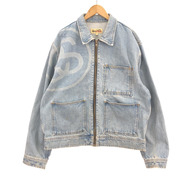 STUSSY SS-LINK ZIP WORK JACKET (L) 115675