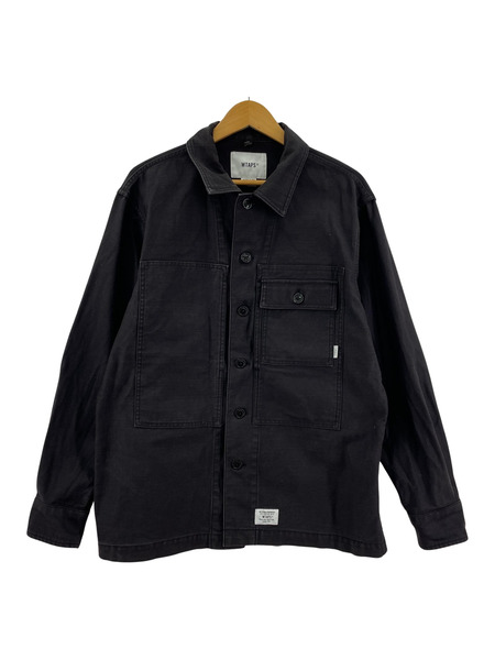 WTAPS 18SS HBT LS SHIRT BLACK