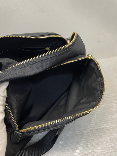 agnes b. ナイロンショルダーバッグ ブラック FT03A-05