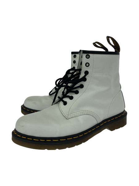 Dr.Martens 8ホール ホワイトブーツ (42)