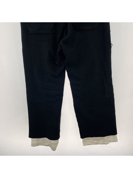 ANCELLM パンツ ANCELLM CRASH SWEAT LAYERED PANTS