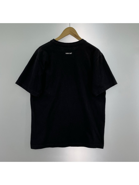 Sacai 半袖Tシャツ・カットソー Bar Italia/3/ブラック/19-0006S