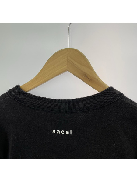 Sacai 半袖Tシャツ・カットソー Bar Italia/3/ブラック/19-0006S