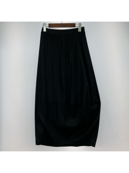 ISSEY MIYAKE ロングスカート 80s 筆タグ ポリスカート M ブラック