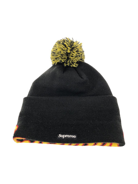 Supreme×NEW ERA Script Cutt Beanie 黒