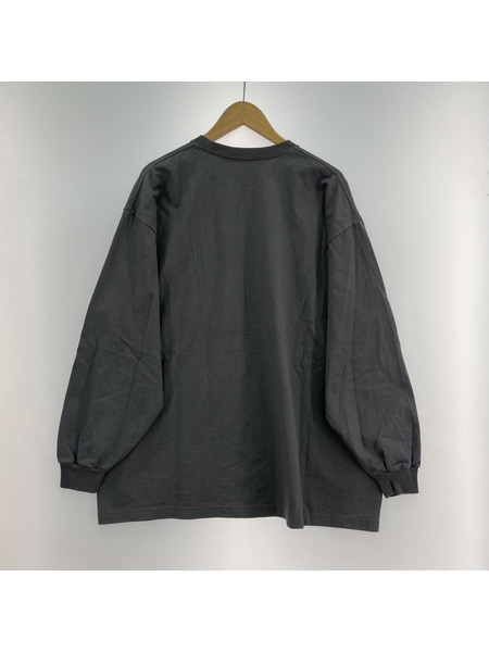 Graphpaper Heavy Weight L S Oversized Tee ロンT 2 グレー[値下]