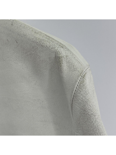 Y'2 LEATHER レザージャケット シングル/XL/ホワイト/ホースハイド