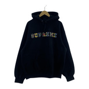 Supreme 23AW カレッジロゴマルチカラーPOパーカー（L）黒