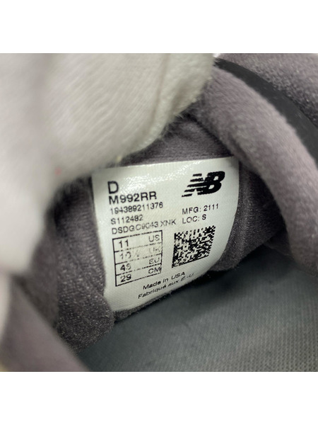NEW BALANCE M992RR スニーカー 29.0 マルチ