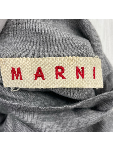 MARNI ニット・セーター 切替 グレー青 (38)