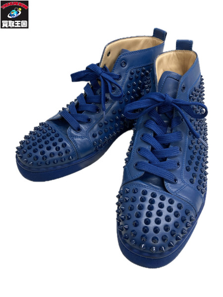 Christian Louboutin/スパイクハイカットスニーカー/42/BLU｜商品番号：2100223416546 -  買取王国ONLINESTORE