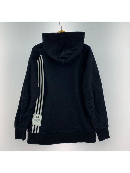 Y-3 パーカー M 3 STP TERRY HOODIE 黒 (XS)