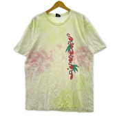 STUSSY 半袖Tシャツ・カットソー タイダイ カットソー ピンク (L)
