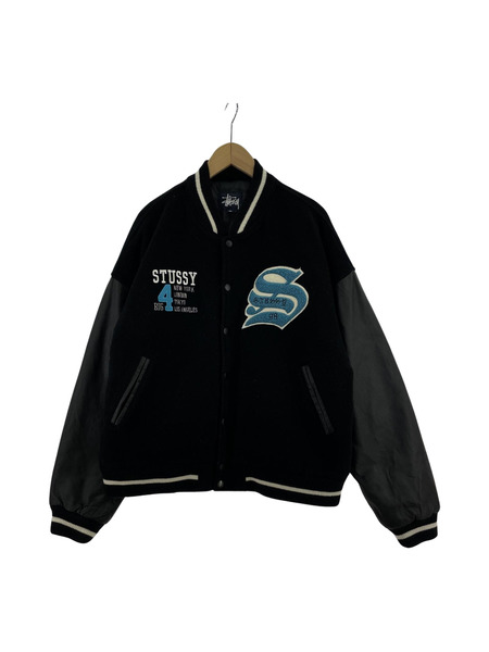 STUSSY 1997年製 4大都市 スタジャン　黒　L