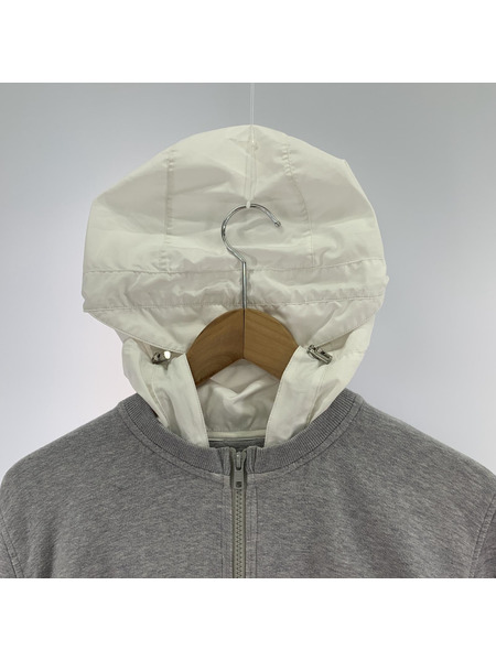 MONCLER パーカー(ジップアップ) GAMME BLEU GRY XL