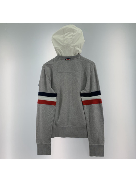 MONCLER パーカー(ジップアップ) GAMME BLEU GRY XL