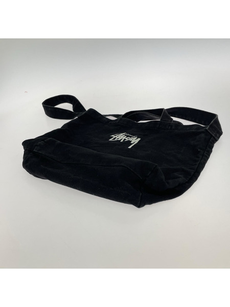 STUSSY ショルダーバッグ 2way キャンバス BLK
