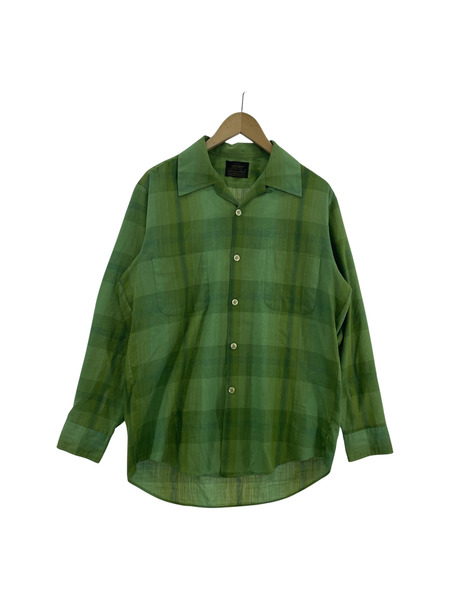 60s-70s sears L/S open collar shirt