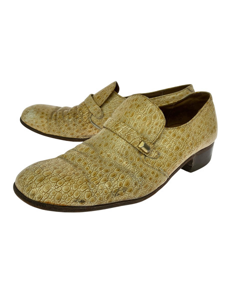 OLD・VINTAGE シューズ FLORSHEIM/パイソン/BEG