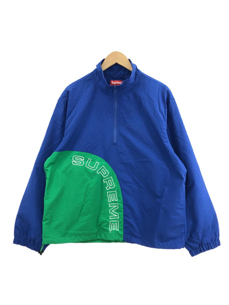 Supreme 18SS Corner Arc Half Zip Pullover BLU (M)