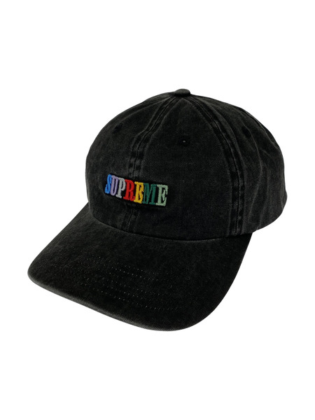 Supreme キャップ Pigment Dye 6-Panel Black[値下]
