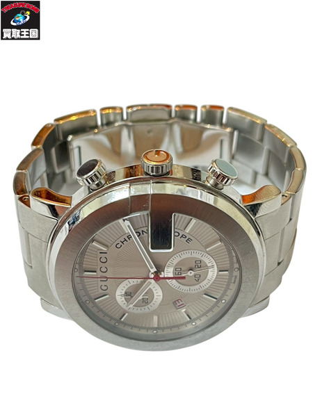 GUCCI グッチ Gクロノ YA101339 (101M) 電池交換済 メンズ QZ クオーツ クロノグラフ 