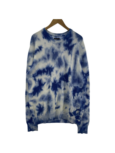 STUSSY TIE DYE CREW KNIT (M)