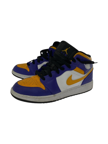 Nike GS Air Jordan 1 Mid Lakers (24.0)