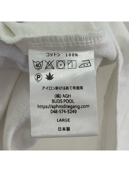 BUDSPOOL 乱達磨 LEGALOZEIT TEE 白 (L)