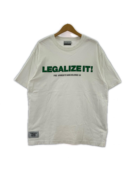BUDSPOOL 乱達磨 LEGALOZEIT TEE 白 (L)