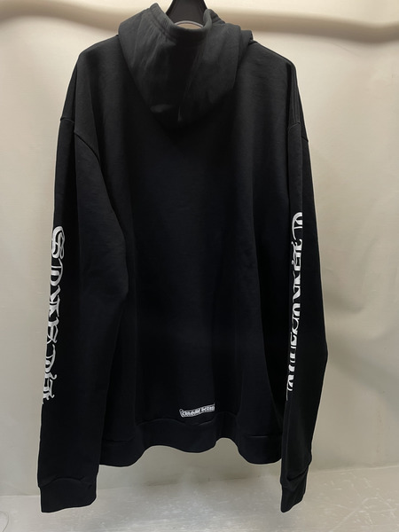 CHROME HEARTS SWTSHRT HD ZIP バーティカル アームロゴジップパーカー XXL 黒