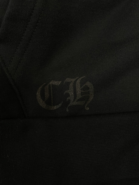 CHROME HEARTS SWTSHRT HD ZIP バーティカル アームロゴジップパーカー XXL 黒