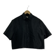 TODAYFUL/24SSサテンショートシャツ/BLK[値下]