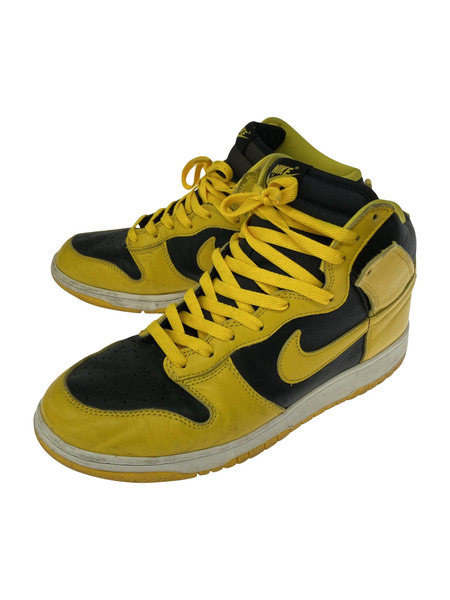 NIKE Dunk High Black/Varsity Maize 28.5cm