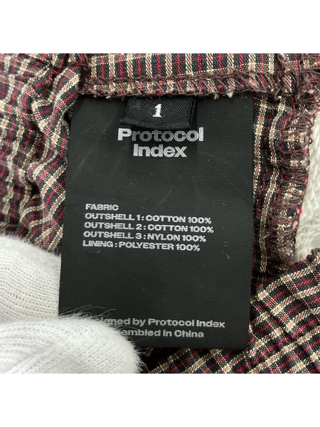 Protocol Index 25AW 3 LAYERED TRACK PANTS 1 グレー