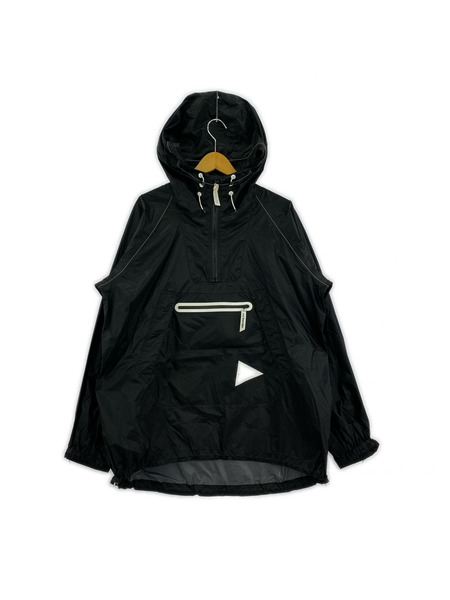 and wander パーカー(ジップアップ) ナイロンジャケット ブラック 3