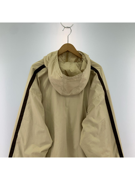 Champion ジャケット 裏フリース ナイロンプルオーバー ベージュ