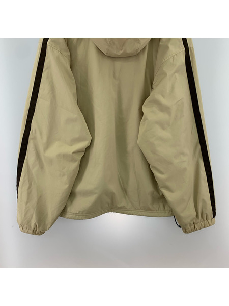 Champion ジャケット 裏フリース ナイロンプルオーバー ベージュ