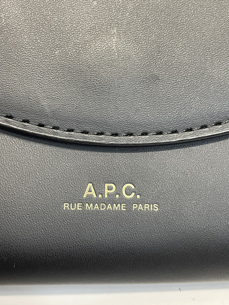 A.P.C.  レザーカードケース ブラック