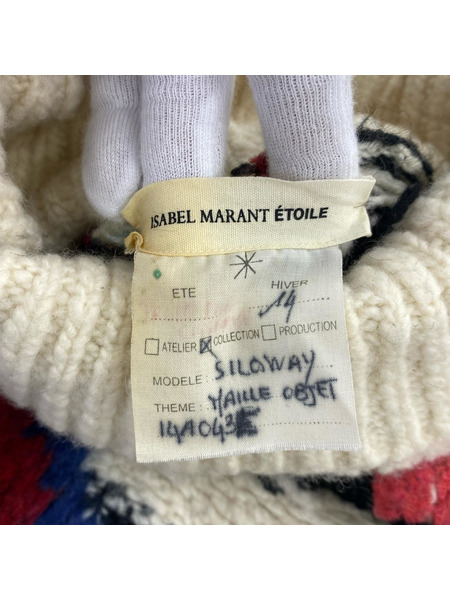 ISABEL MARANT ETOILE タートルネック 手編ミニット アイボリー