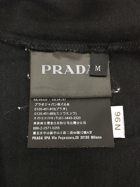 PRADA ポロシャツ (M) 黒