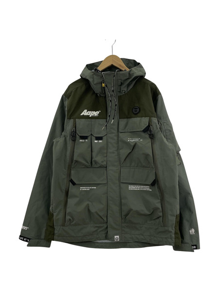 A BATHING APE AAPE LIGHT WEIGHT JACKET マウンテンパーカー XL カーキ