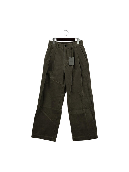 WIRROW/23AW/Corduroy tuck pants/パンツ/1/ブラウン