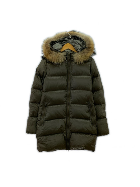 DUVETICA ダウンジャケット Kappa フォックス ファー ダウンジャケット カーキ 38