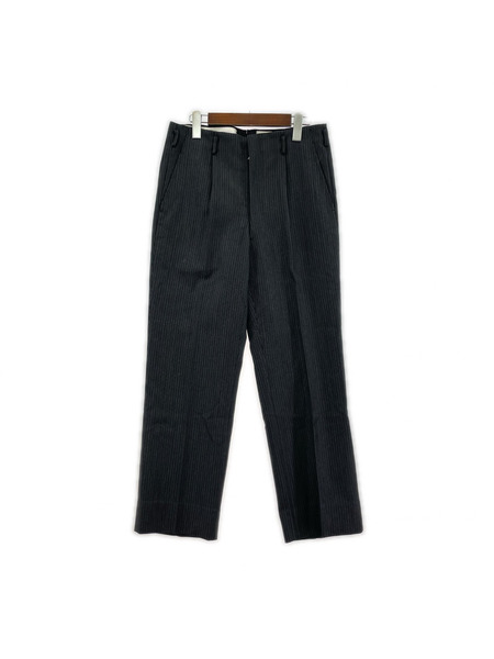 OLD・VINTAGE パンツ 80s スラックス ストライプ 黒 (31)
