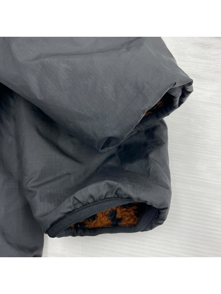 WACKO MARIA REVERSIBLE LEOPARD BOA FLEECE JACKET L