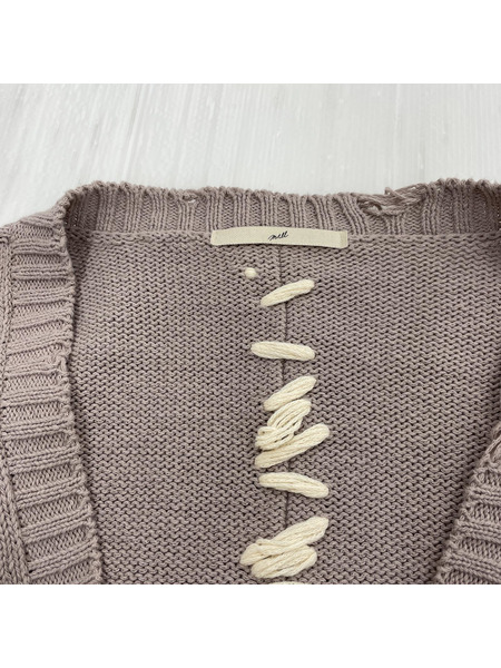 MILL 22SS MILL 22SS CRASH CARDIGAN カーディガン グレー