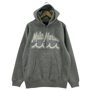 muta×ACANTHUS Script Logo Hooded Sweatshirts POパーカー L グレー