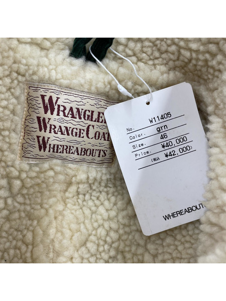 Wrangler ジャケット ボアランチ コーデュロイジャケット グリーン 46