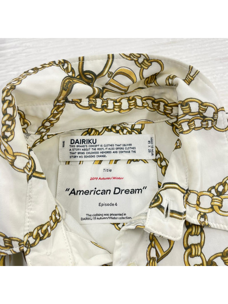 DAIRIKU 長袖シャツ ドルマンシャツ AMERICAN DREAM(-)